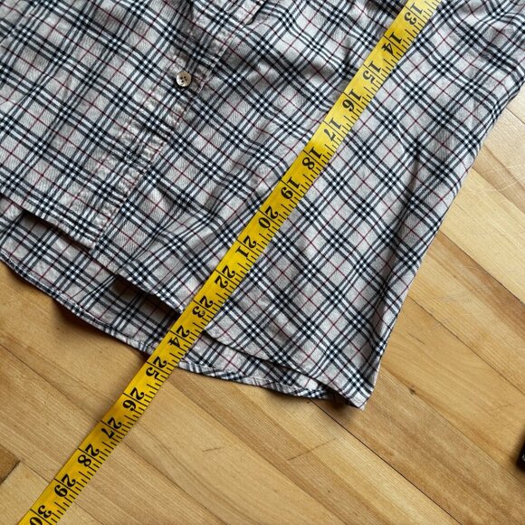 Burberry Blue Label Women's Plaid Button-Up Shirt - Size 38 (US 4-6) - Picture 5 of 12